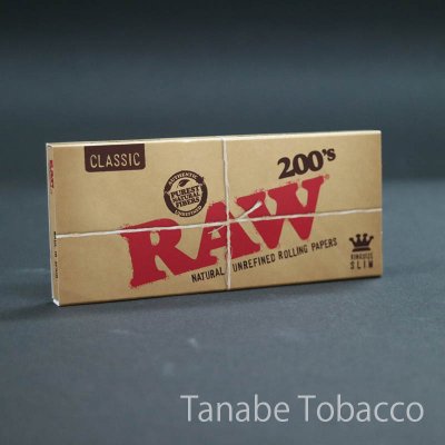 画像1: RAW（ロウ）クラシック キングサイズスリム200's　110mm×44mm　200枚