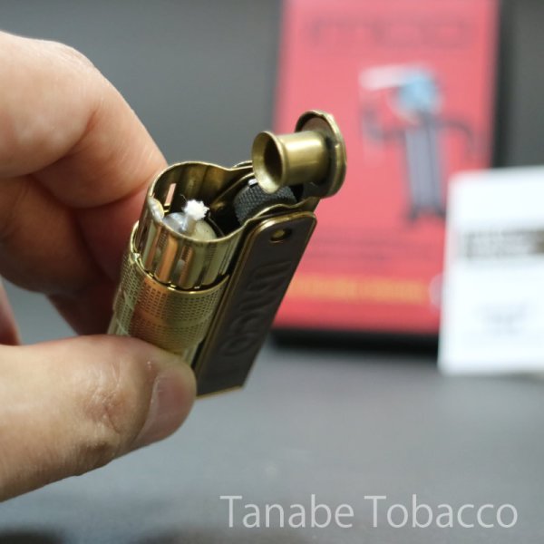 画像2: イムコ オイルライター スーパー6700P(真鍮・革張り) (2)