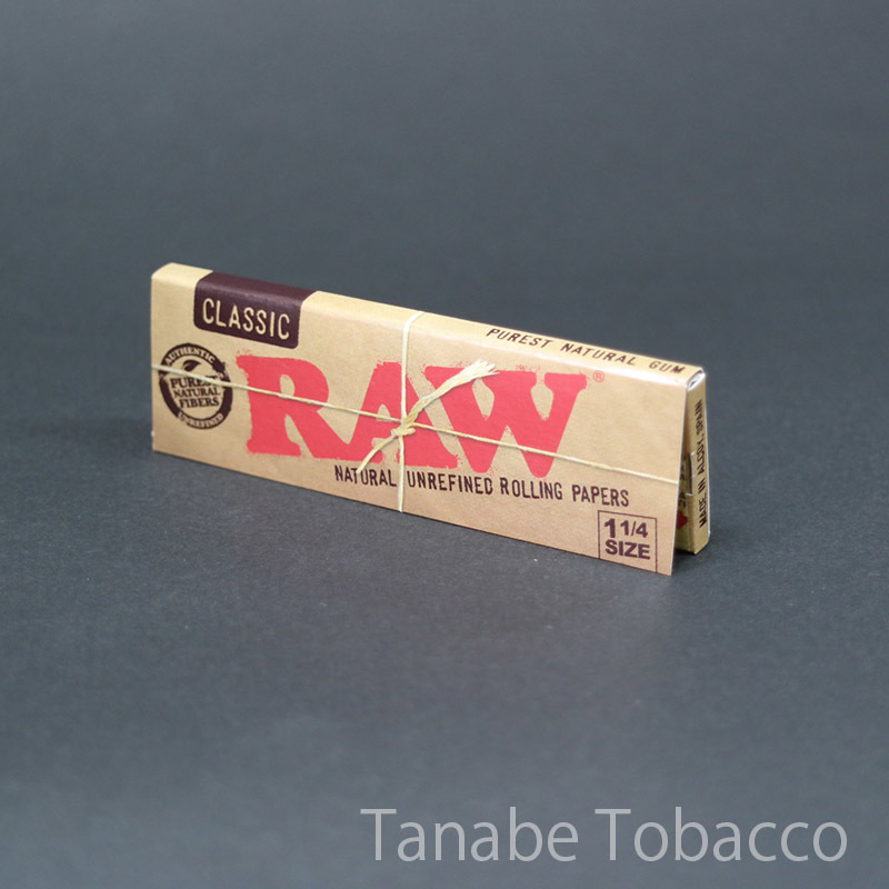 RAW（ロウ）クラシック 1+1/4 (76mm) 手巻きたばこ用ペーパー